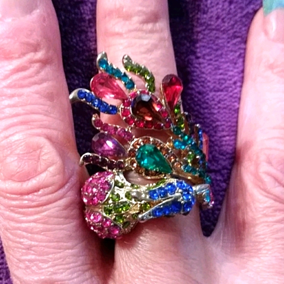 Fashion peacock ring - Picture 2 of 5